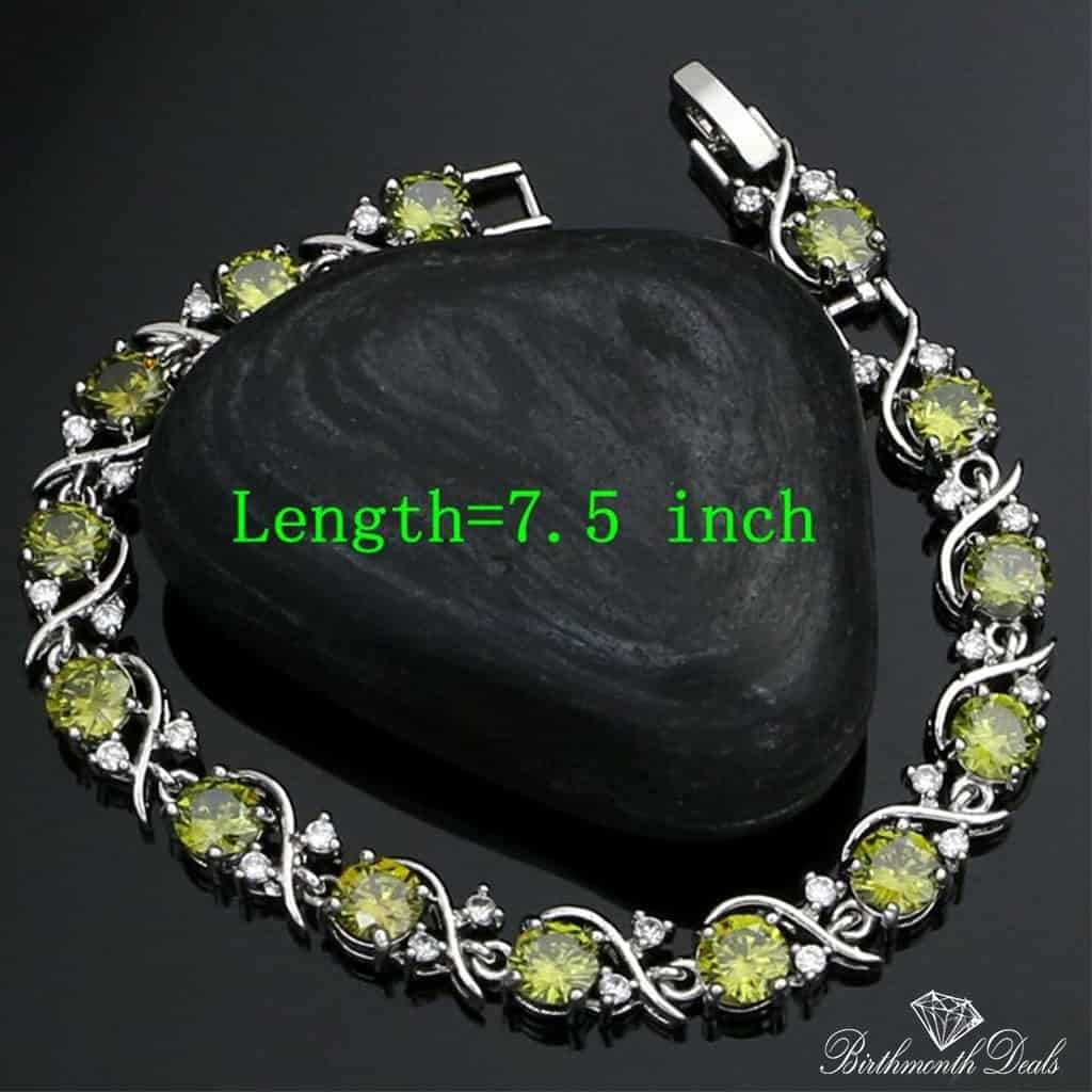 August Peridot Birthstone Jewelry Set - Birthmonth Deals