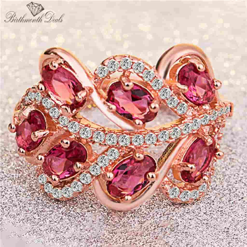 July Ruby Birthstone Ring - Birthmonth Deals