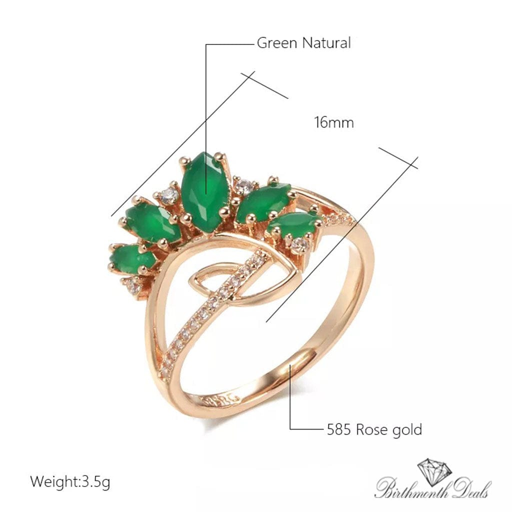 May Emerald Birthstone Ring - Birthmonth Deals