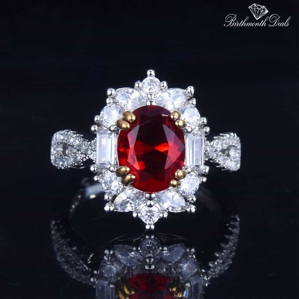 July Ruby Birthstone Ring - Birthmonth Deals