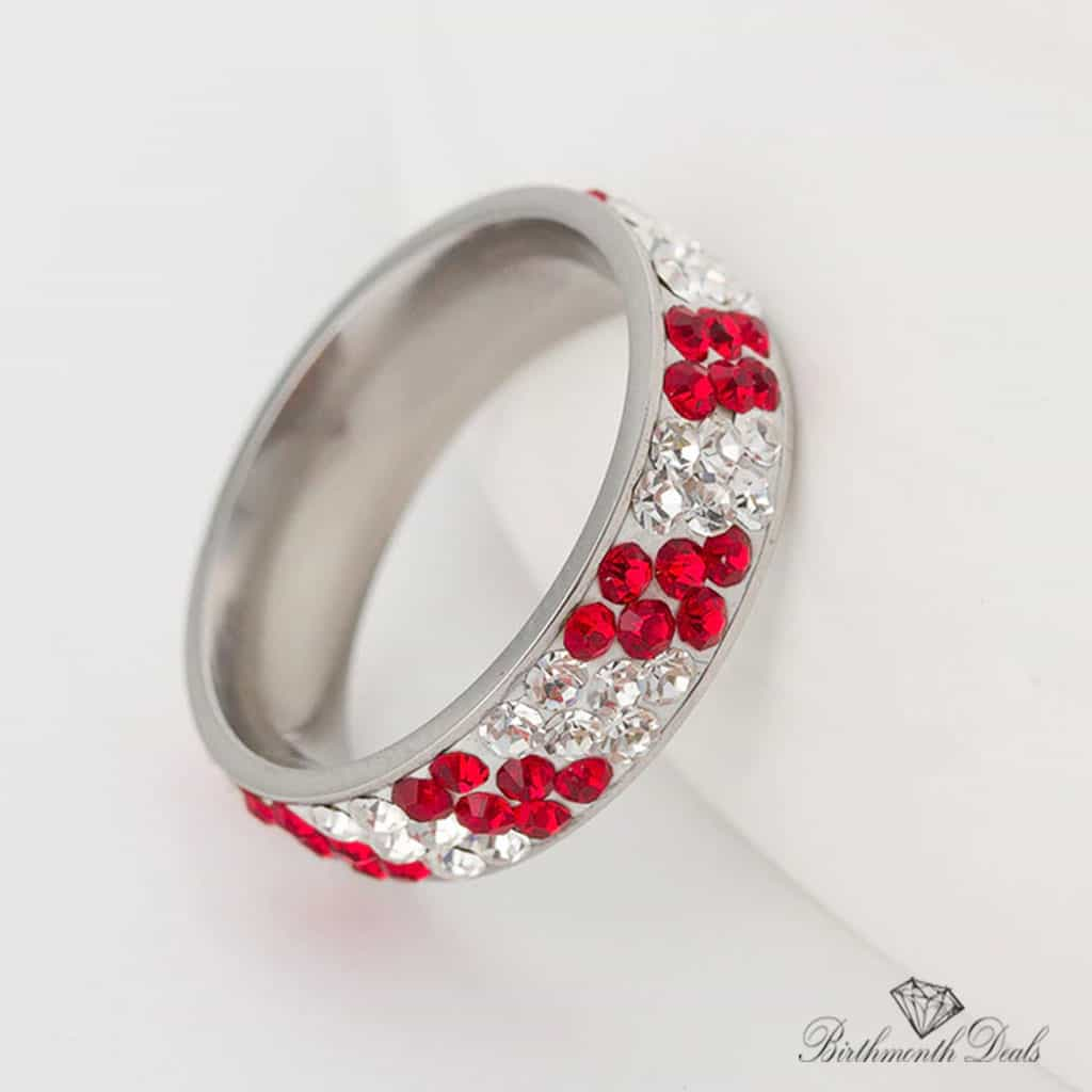 July Ruby Birthstone Ring - Birthmonth Deals