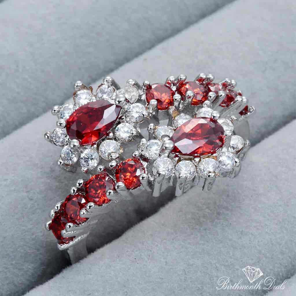 July Ruby Birthstone Ring - Birthmonth Deals