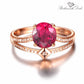 January Garnet Birthstone Ring - Birthmonth Deals