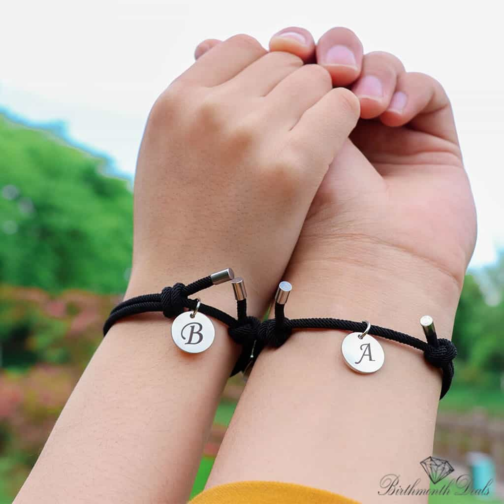 Magnetic Initial Bracelets - Birthmonth Deals