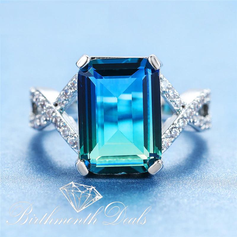 December Zircon Birthstone Ring - Birthmonth Deals