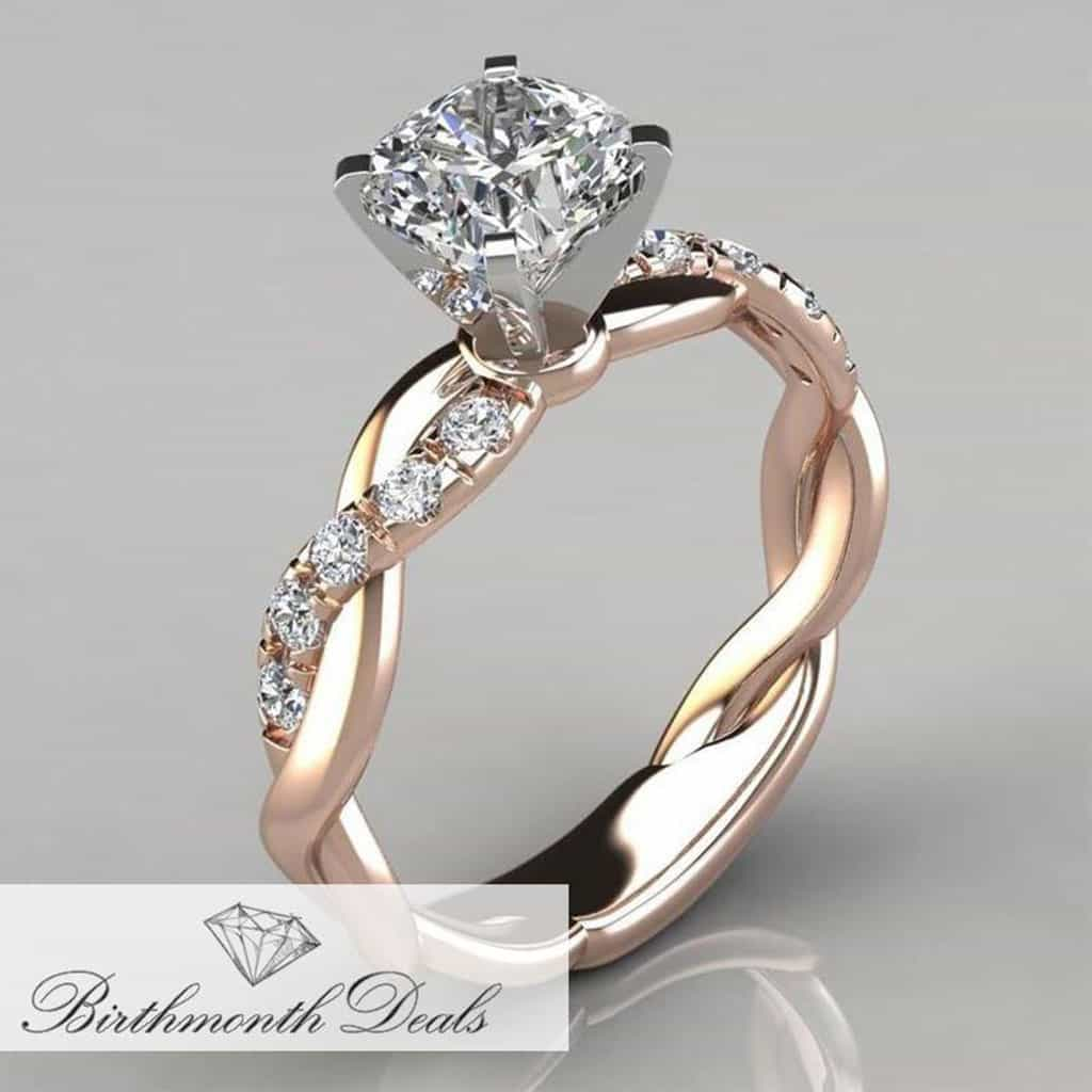 April Diamond Birthstone Ring - Birthmonth Deals