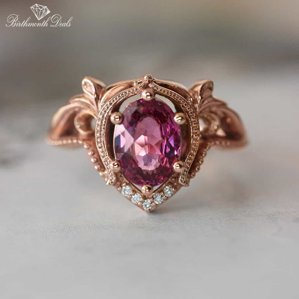 July Ruby Birthstone Stacking Ring - Birthmonth Deals