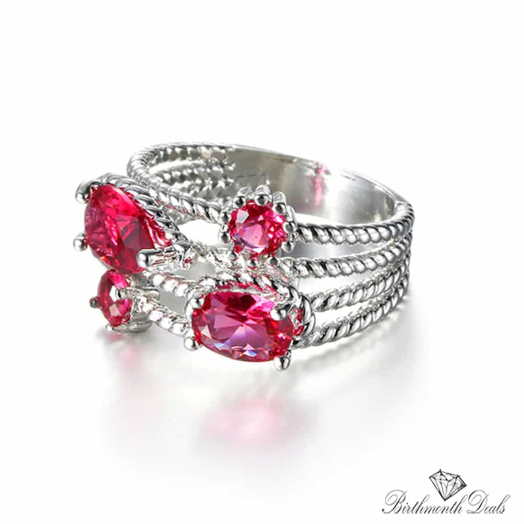 July Ruby Birthstone Ring - Birthmonth Deals