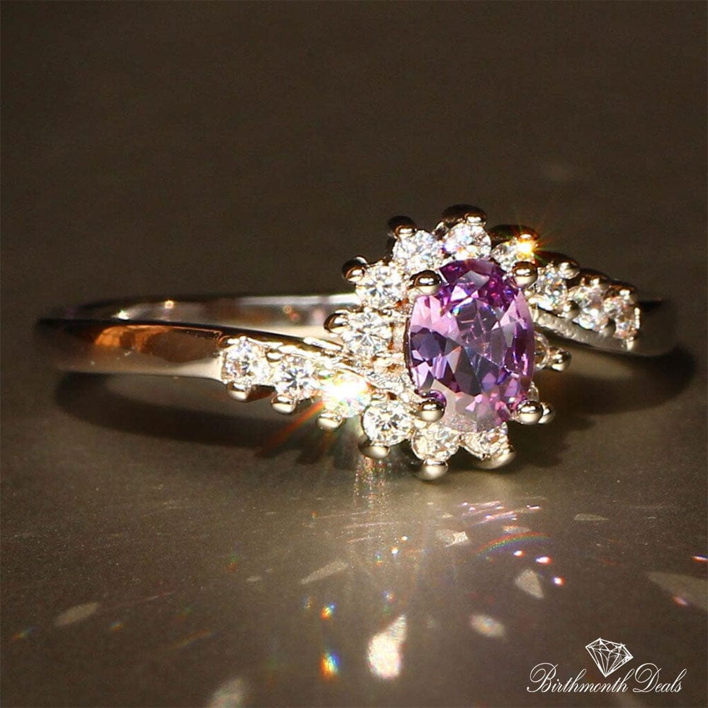 June Alexandrite Birthstone Ring - Birthmonth Deals