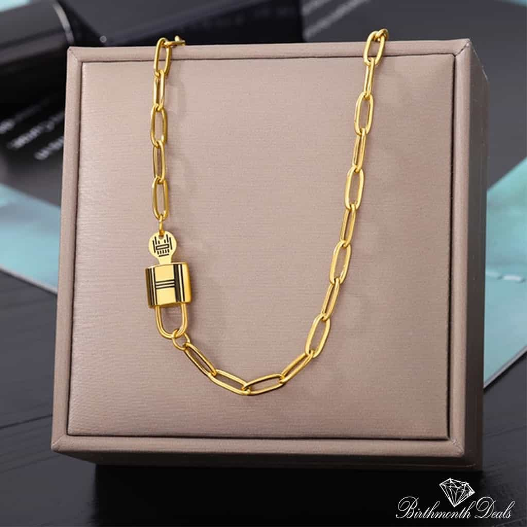 Multi Layered Stainless Necklace in Gold Collection - Birthmonth Deals