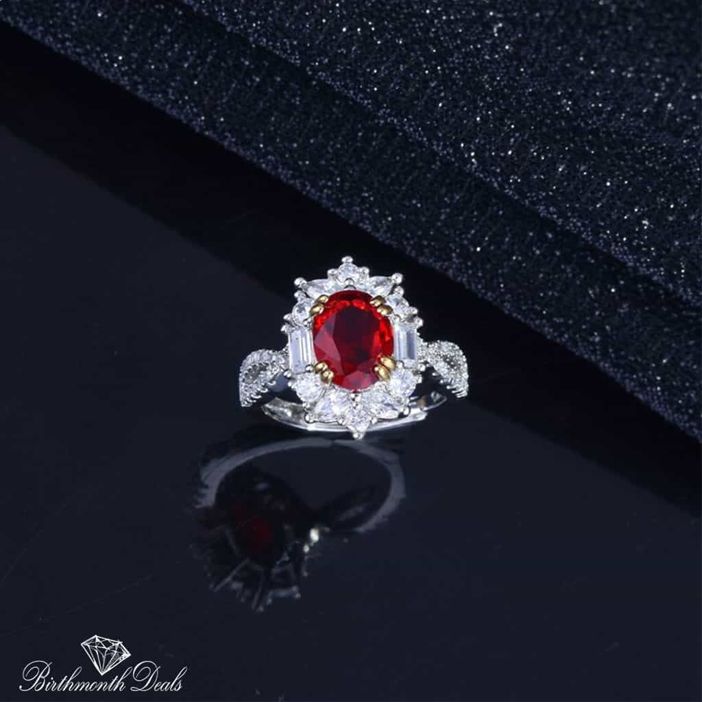 July Ruby Birthstone Ring - Birthmonth Deals