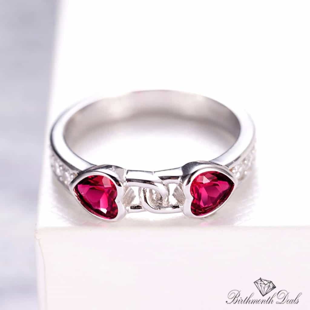 July Ruby Birthstone Ring - Birthmonth Deals