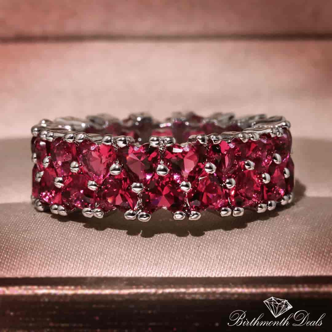 July Ruby Birthstone Ring - Birthmonth Deals