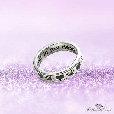 Forever Promise Paw Ring - Birthmonth Deals