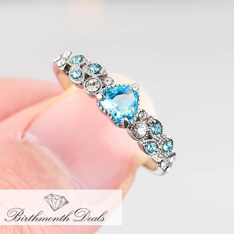 December Zircon Birthstone Ring - Birthmonth Deals