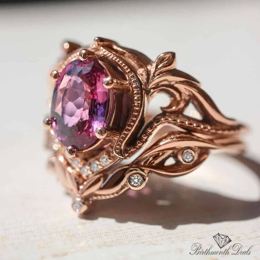 July Ruby Birthstone Stacking Ring - Birthmonth Deals