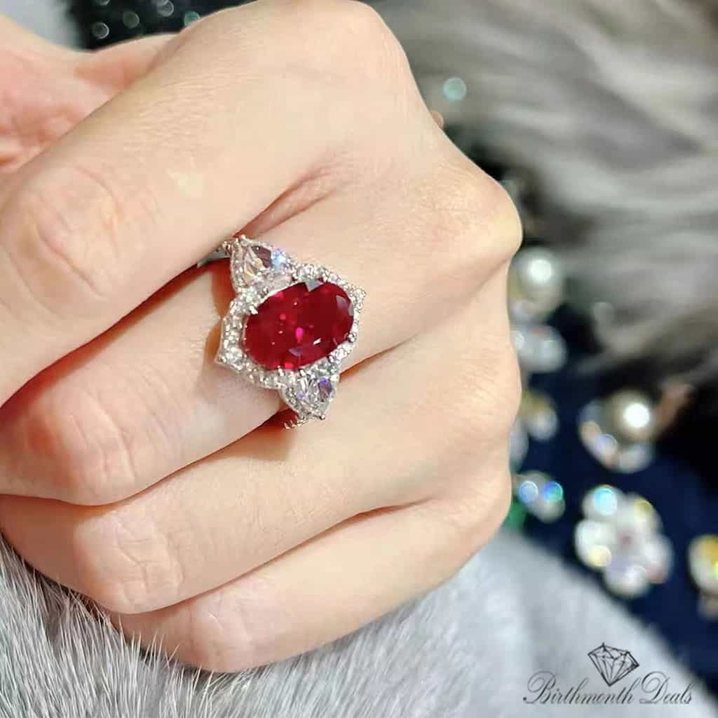 July Ruby Birthstone Ring - Birthmonth Deals