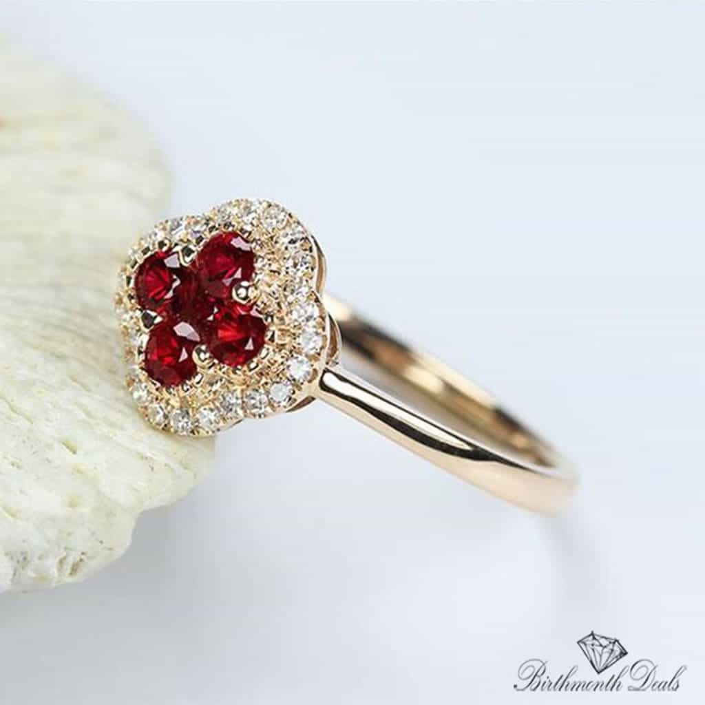 July Ruby Birthstone Ring - Birthmonth Deals