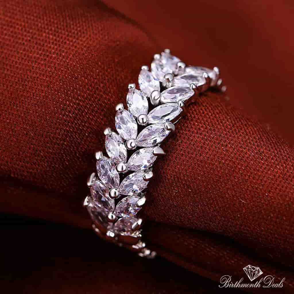 April Diamond Birthstone Ring - Birthmonth Deals