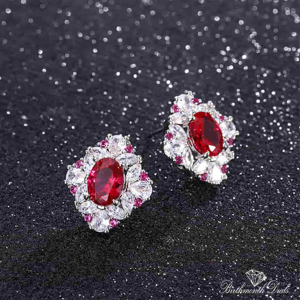 July Ruby Birthstone Jewelry Set - Birthmonth Deals