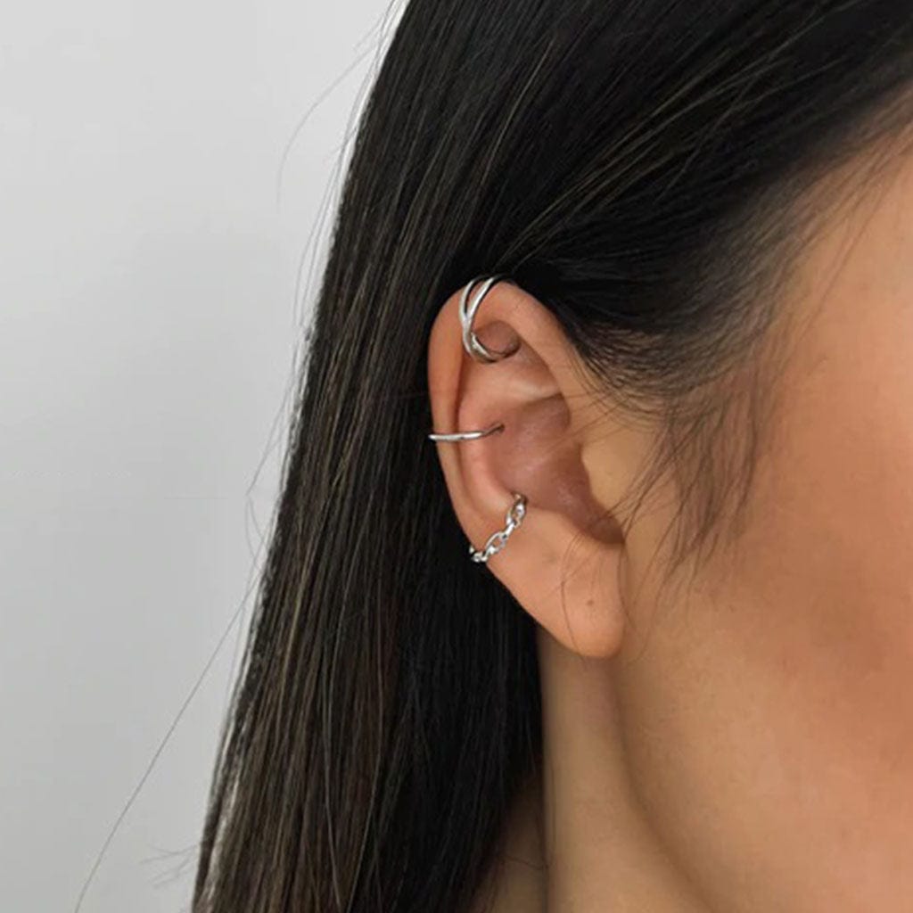 Charlotte Ear Cuff Set - Silver - Birthmonth Deals