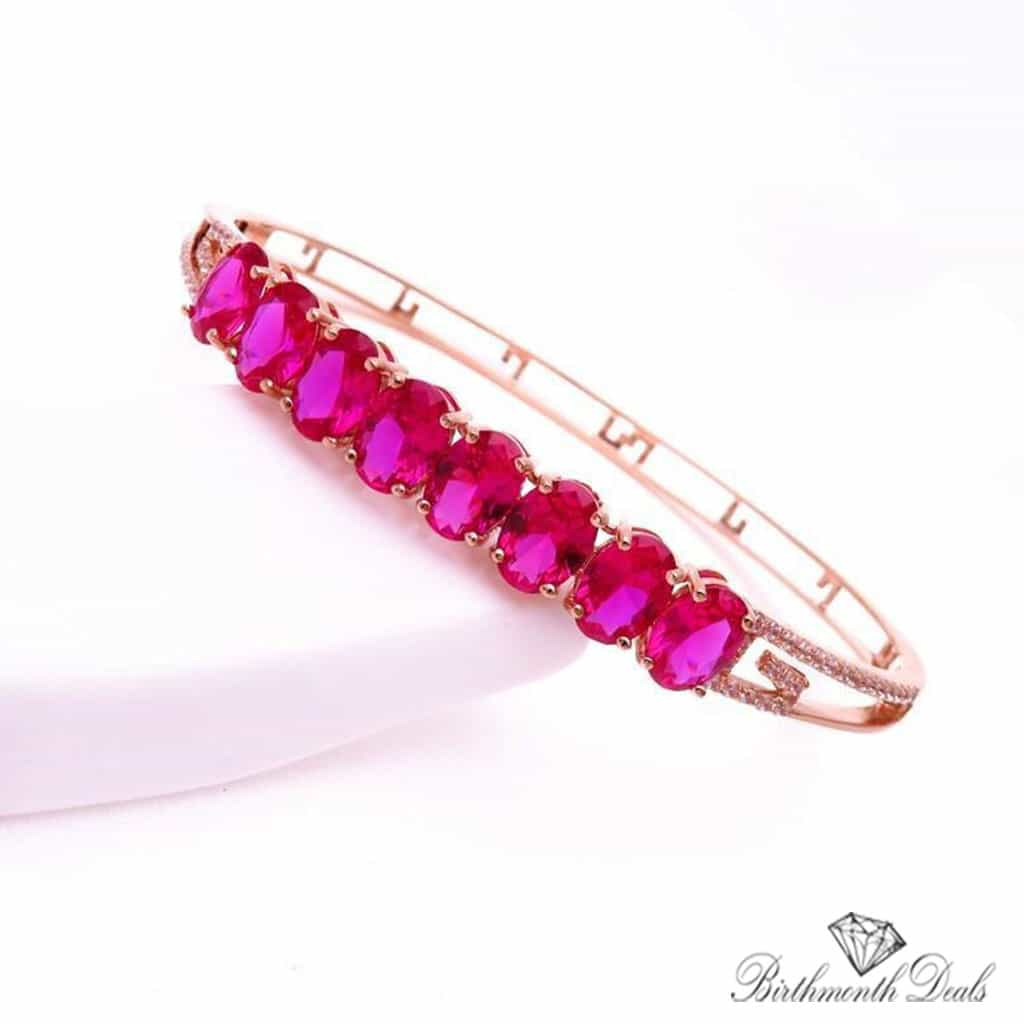 July Ruby Birthstone Bracelet - Birthmonth Deals