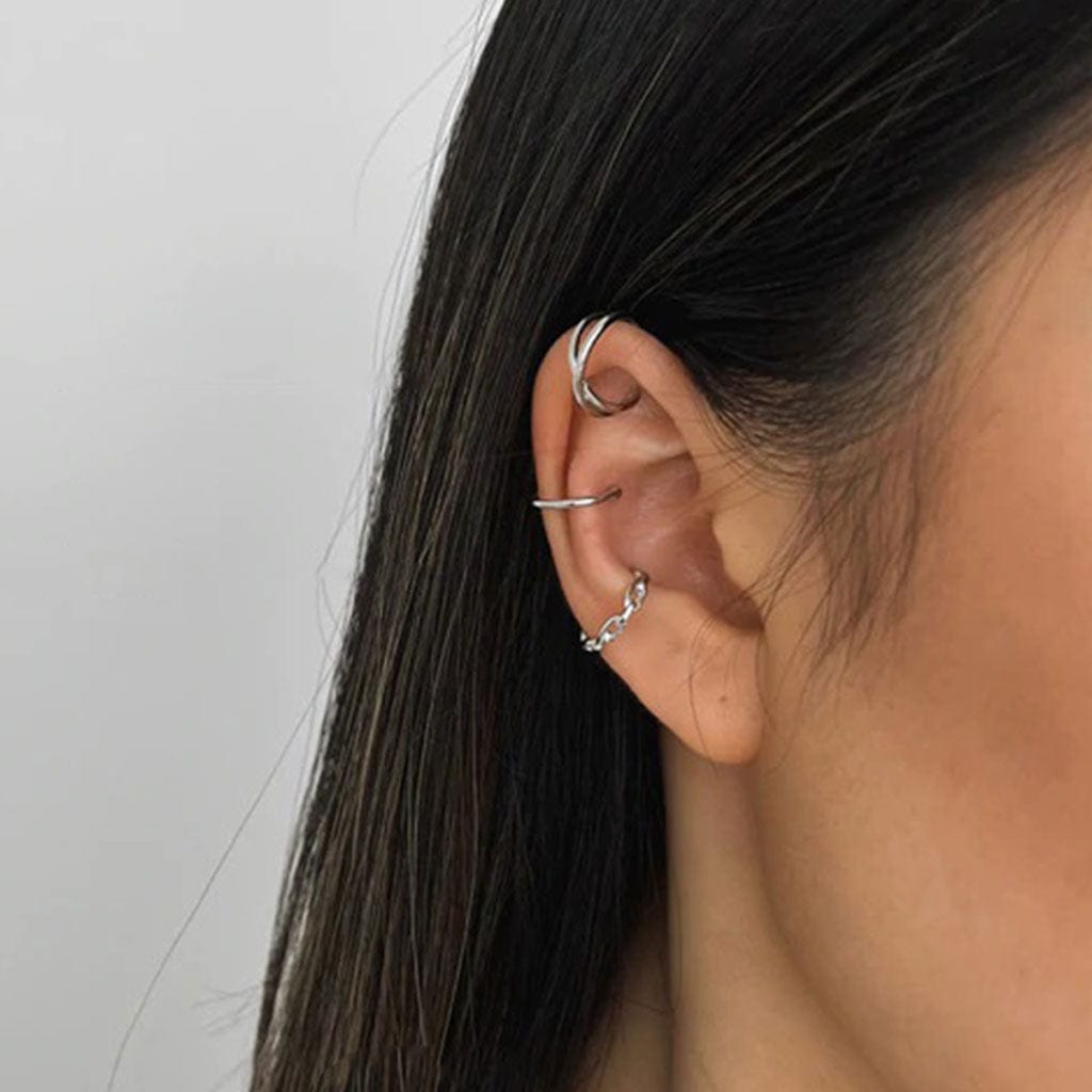 Evelyn Ear Cuff - Silver - Birthmonth Deals