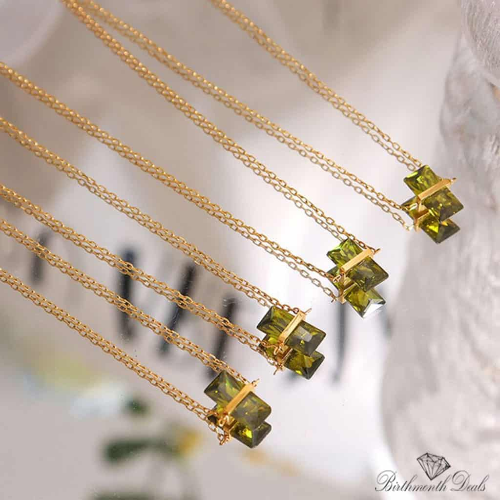 August Peridot Necklace - Birthmonth Deals