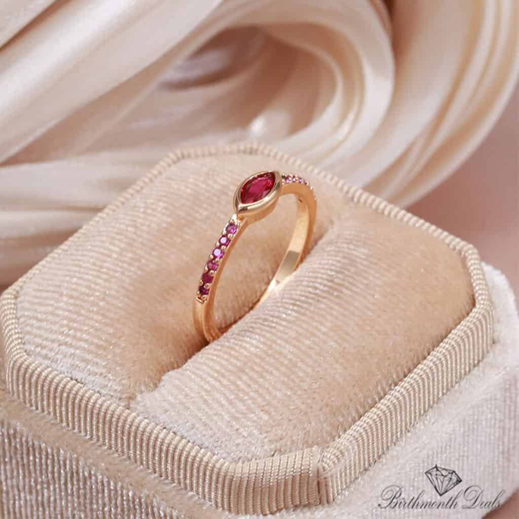 July Ruby Birthstone Ring - Birthmonth Deals