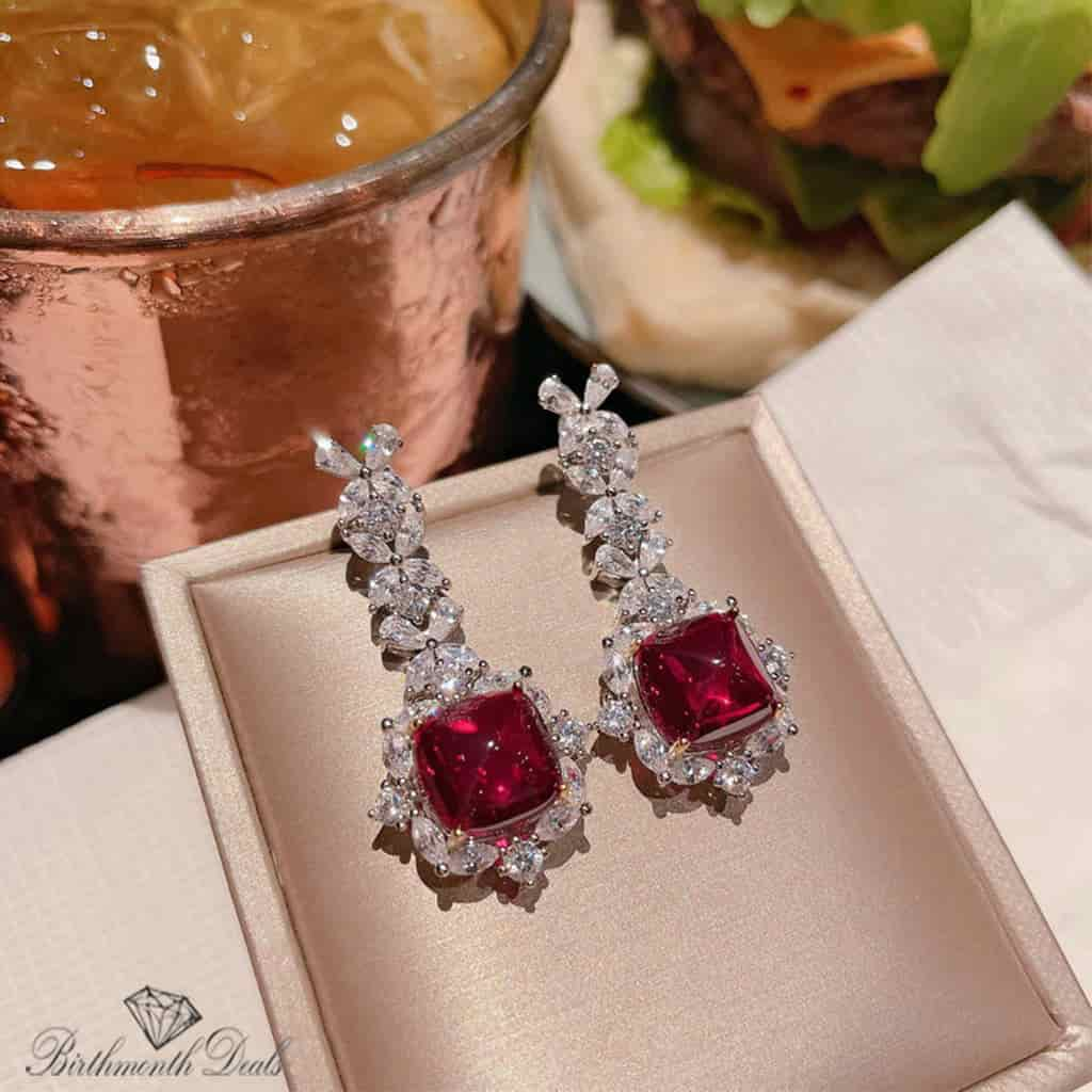 July Ruby Birthstone Jewelry Set - Birthmonth Deals