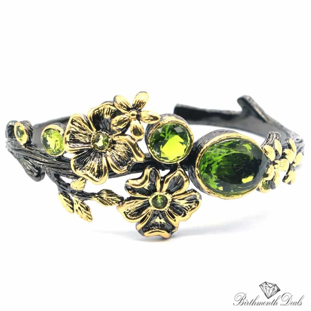 August Peridot Birthstone Bracelet - Birthmonth Deals