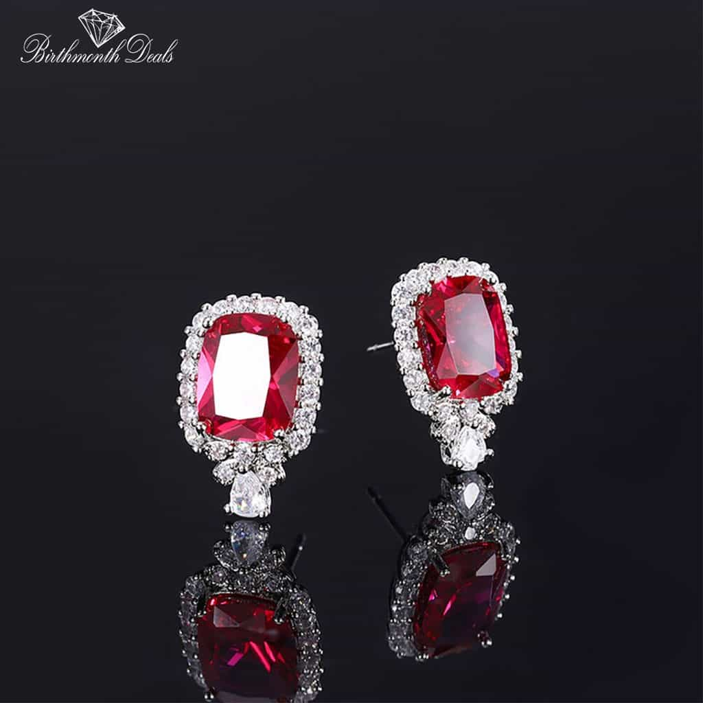 July Ruby Birthstone Jewelry Set - Birthmonth Deals