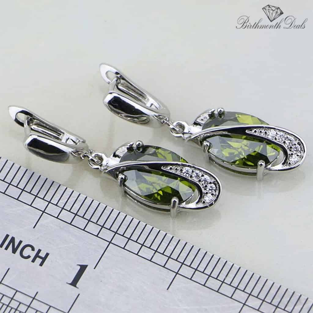 August Peridot Birthstone Jewelry Set - Birthmonth Deals