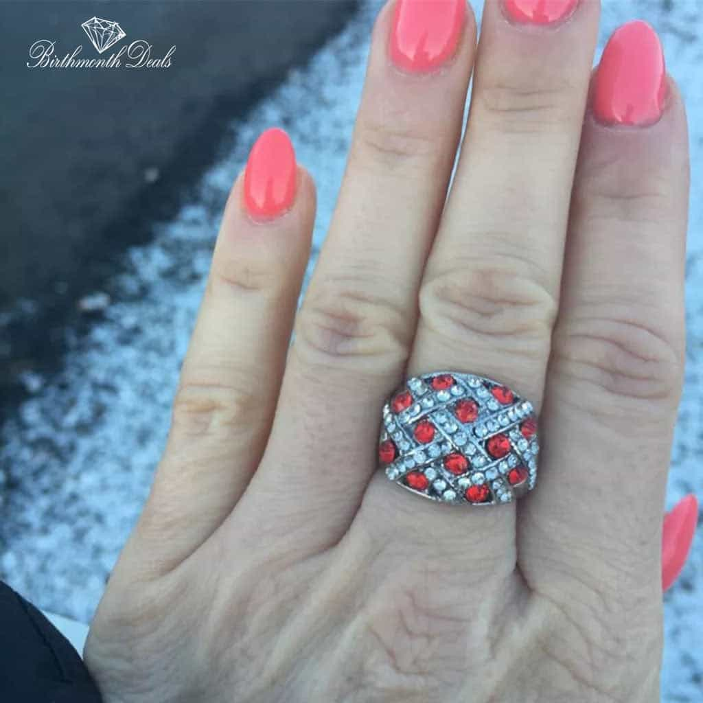 July Ruby Birthstone Ring - Birthmonth Deals