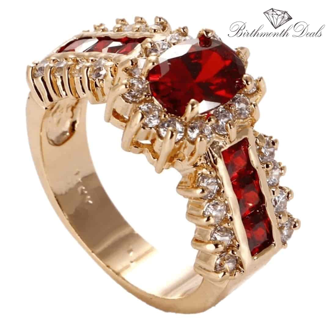 July Ruby Birthstone Ring - Birthmonth Deals