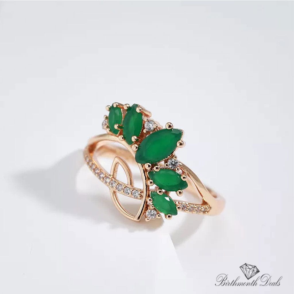 May Emerald Birthstone Ring - Birthmonth Deals