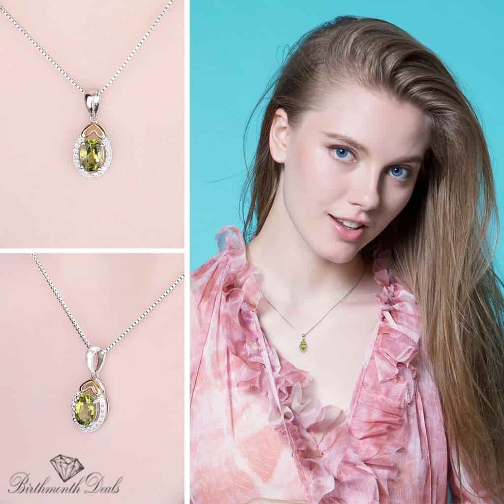 August Peridot Necklace - Birthmonth Deals