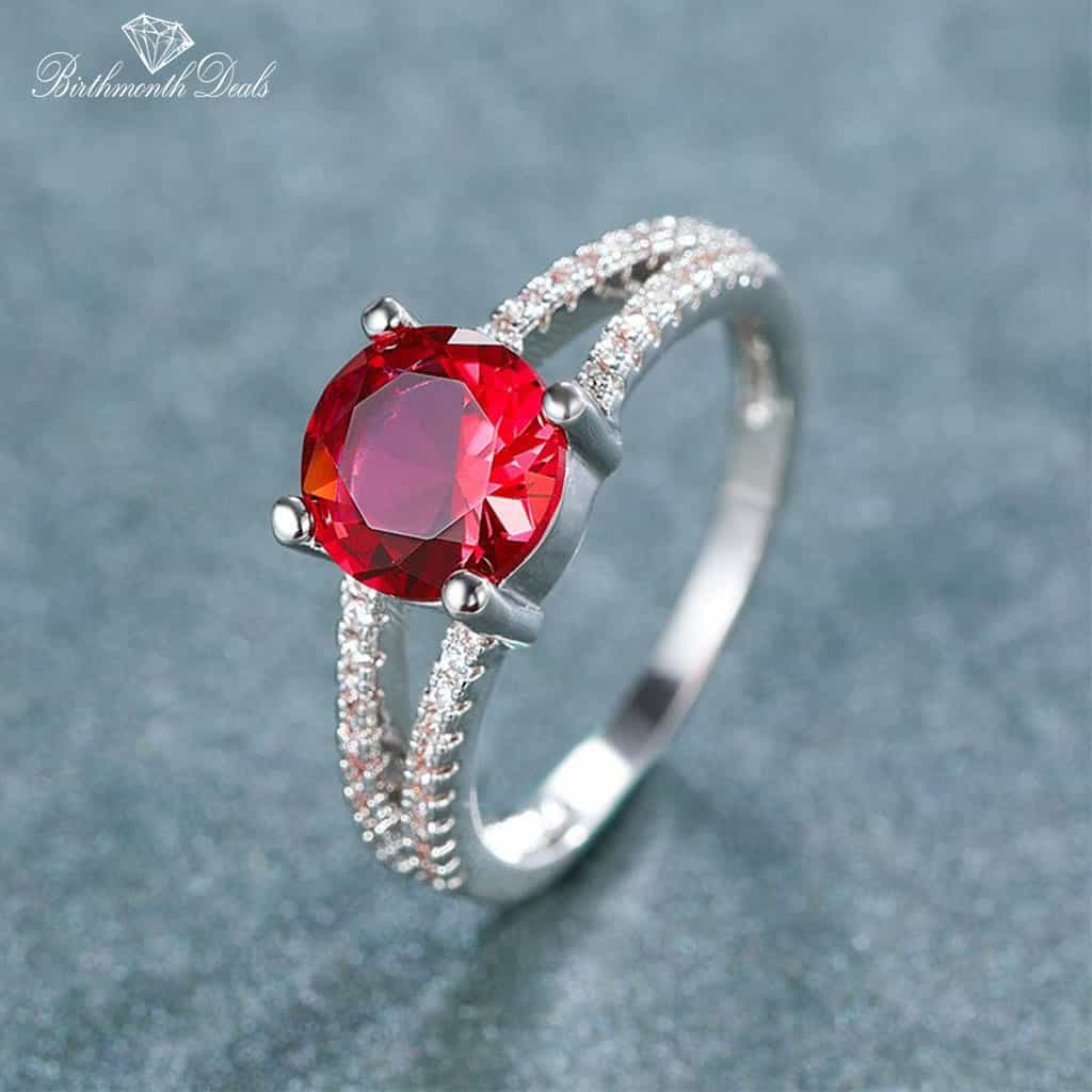 July Ruby Birthstone Ring - Birthmonth Deals