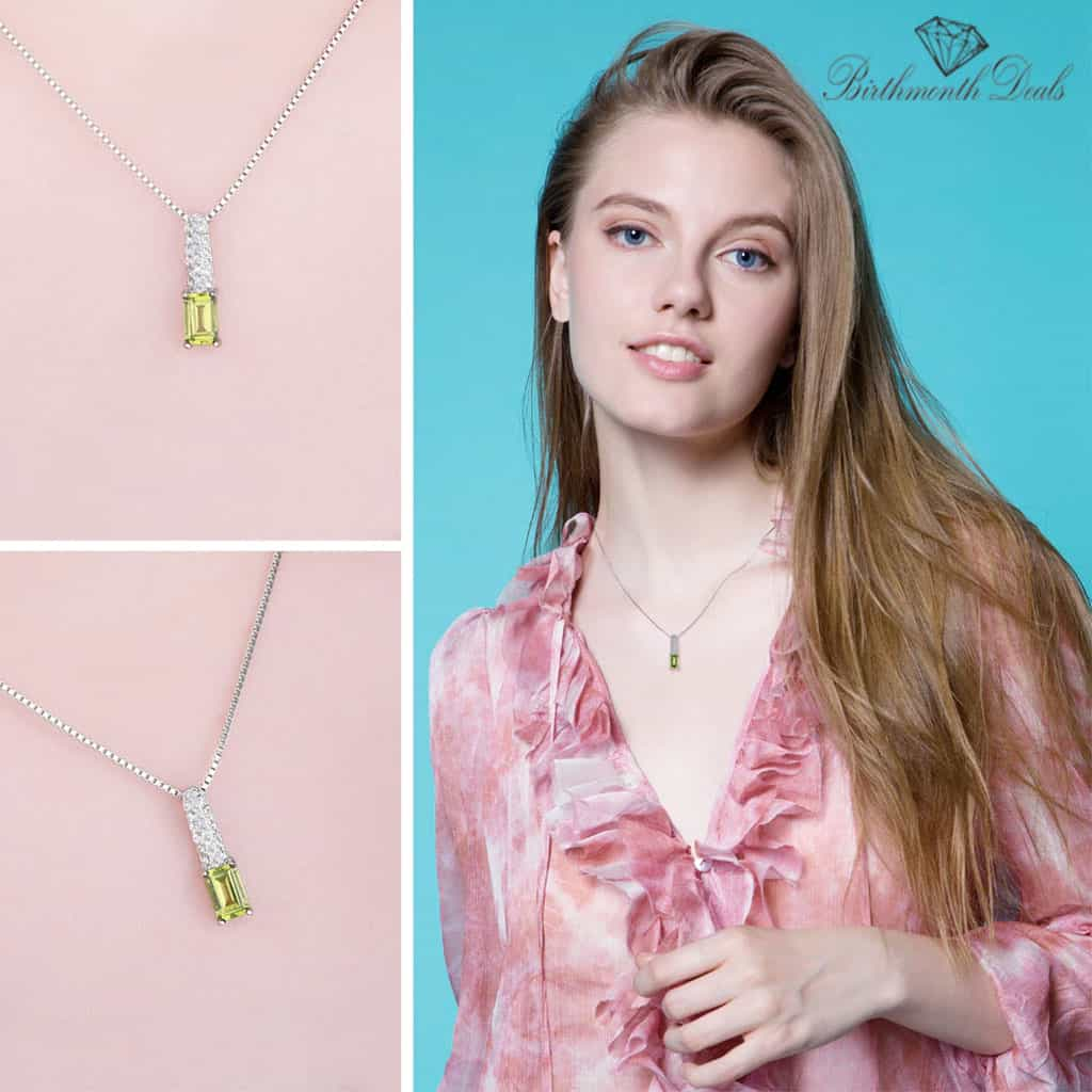 August Peridot Necklace - Birthmonth Deals