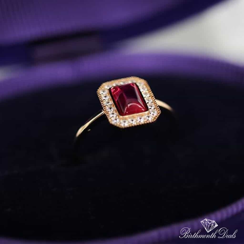 July Ruby Birthstone Ring - Birthmonth Deals
