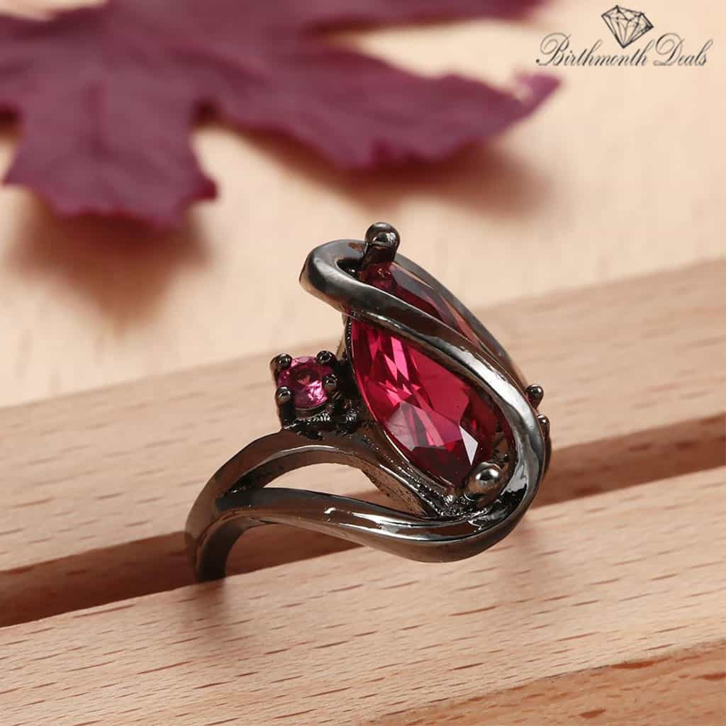 July Ruby Birthstone Ring - Birthmonth Deals