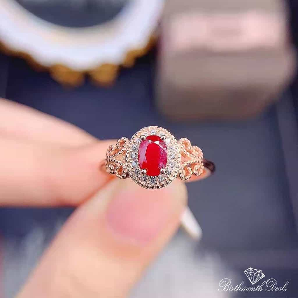 July Ruby Birthstone Ring - Birthmonth Deals