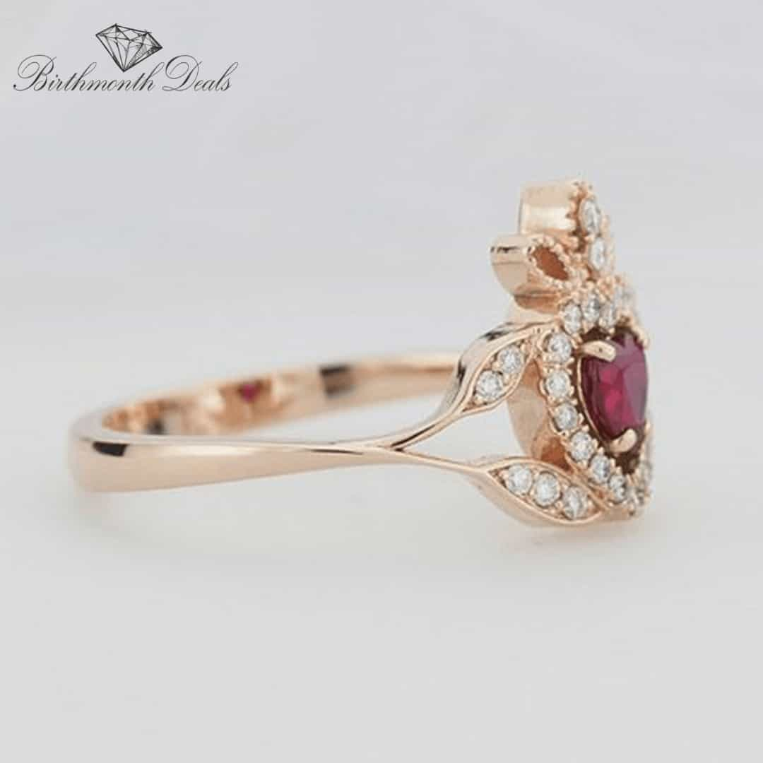 July Ruby Birthstone Ring - Birthmonth Deals