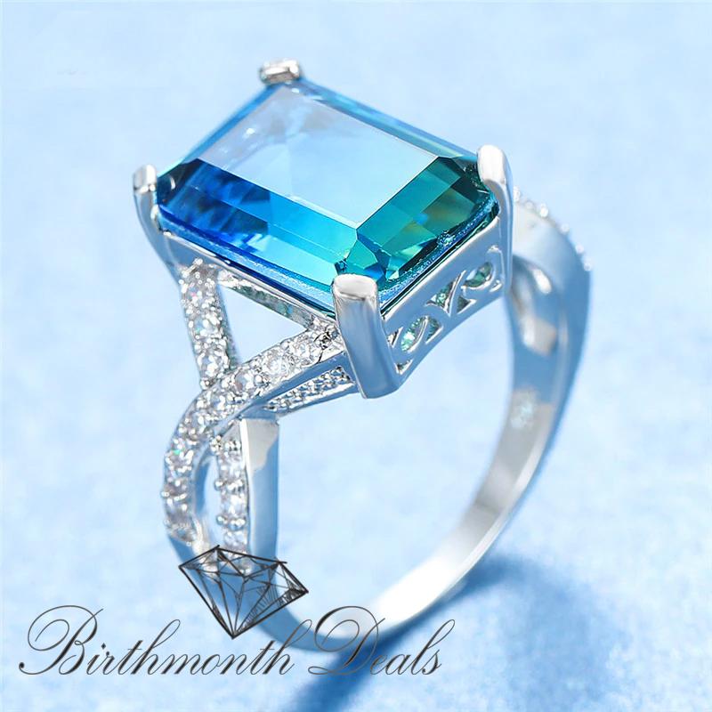 December Zircon Birthstone Ring - Birthmonth Deals