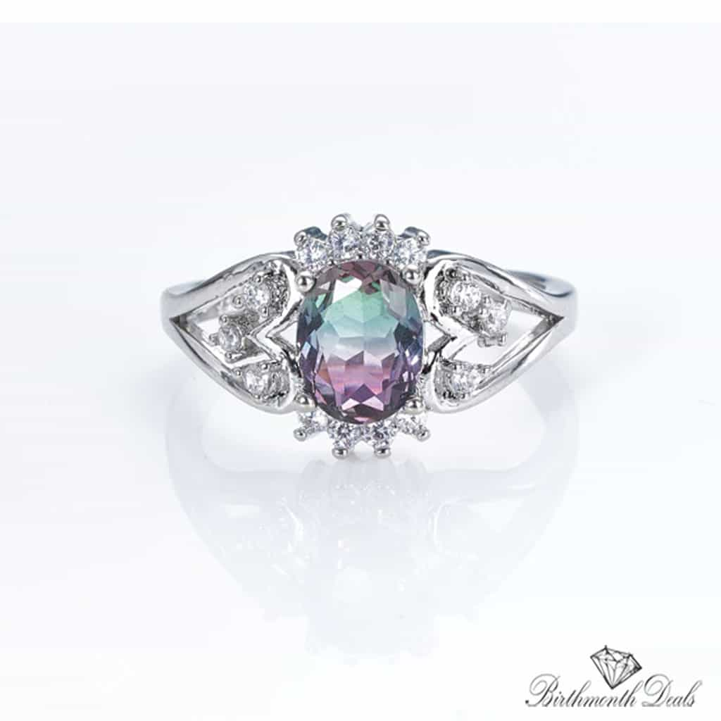 June Alexandrite Birthstone Ring - Birthmonth Deals