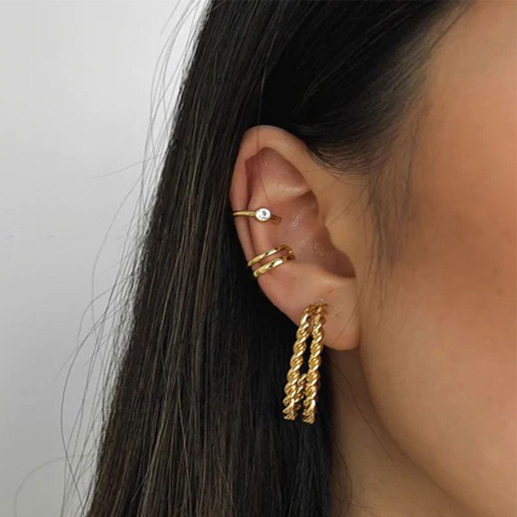 Olivia Ear Cuff Set - Gold - Birthmonth Deals