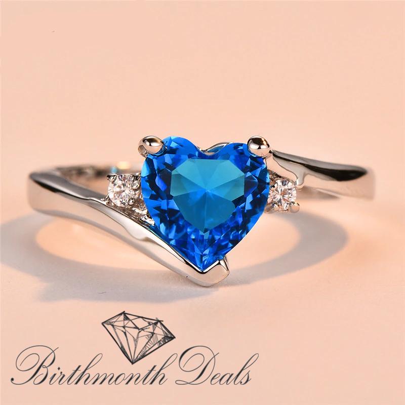 December Zircon Birthstone Ring - Birthmonth Deals