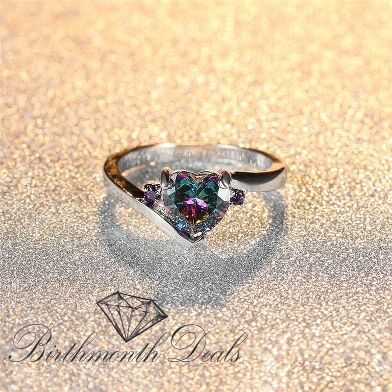 June Alexandrite Birthstone Ring - Birthmonth Deals