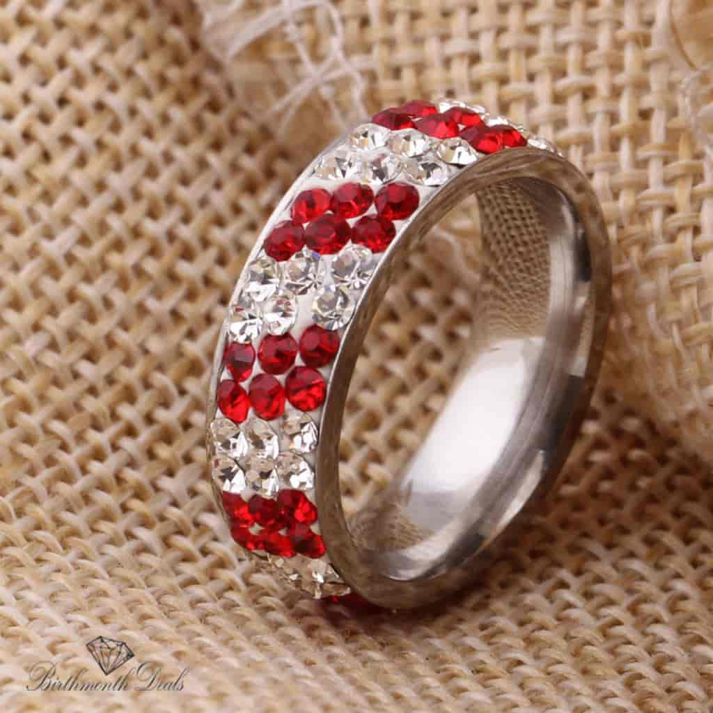 July Ruby Birthstone Ring - Birthmonth Deals