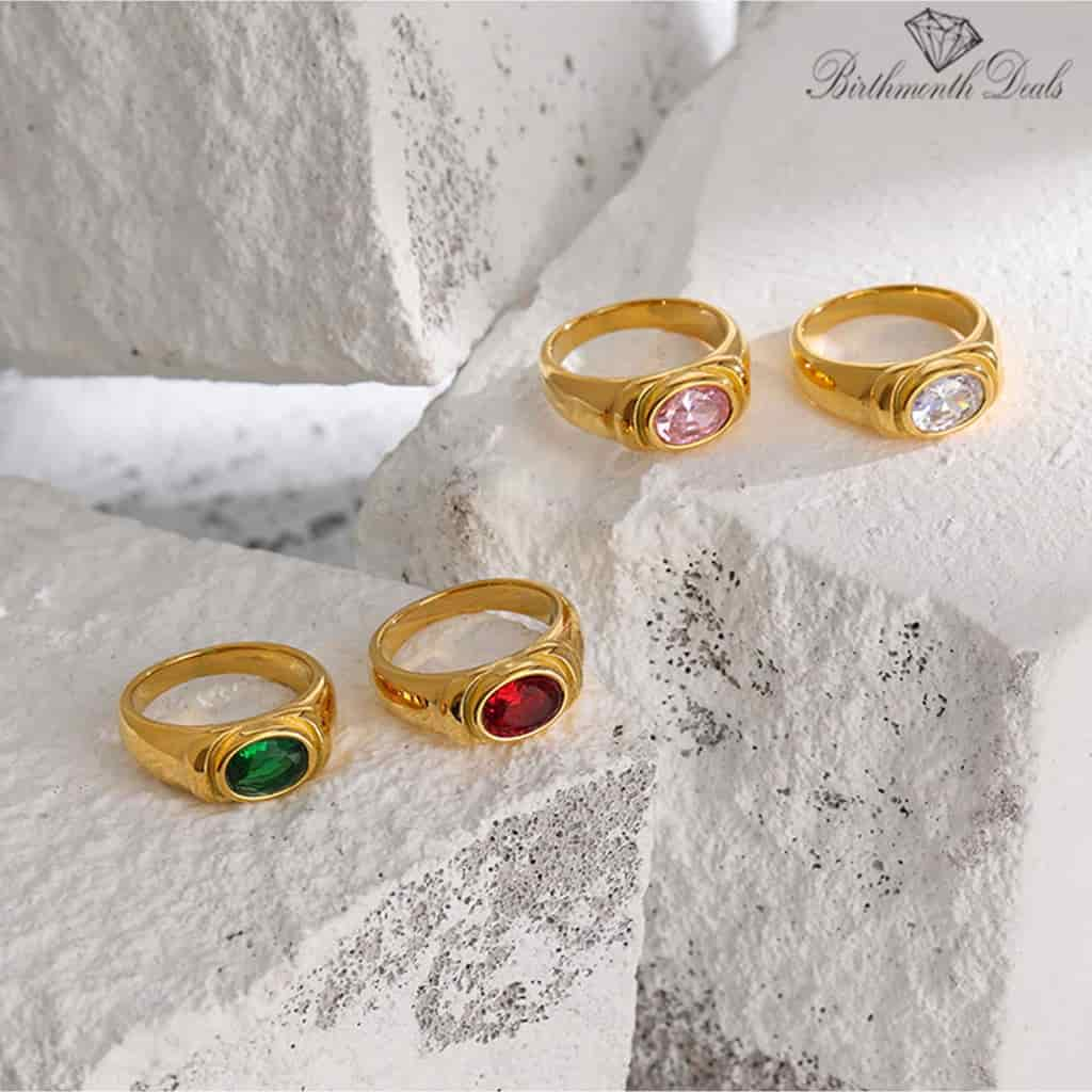 Sarah Birthstone Rings - Birthmonth Deals